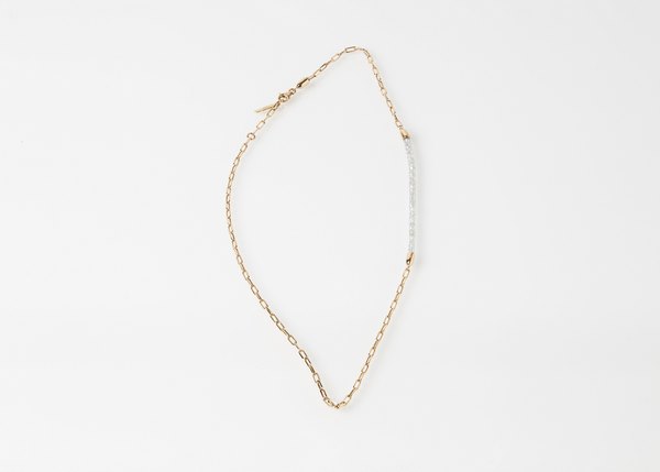 INIZIO necklace white diamonds / 18kt gold 